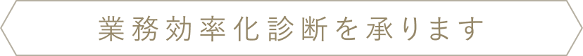 業務効率化診断を承ります